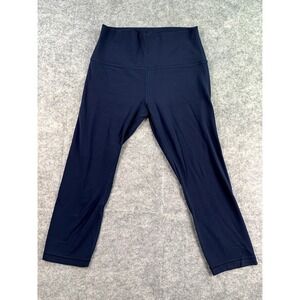 Lululemon 8 Womens Train Time True Navy 20" Crop